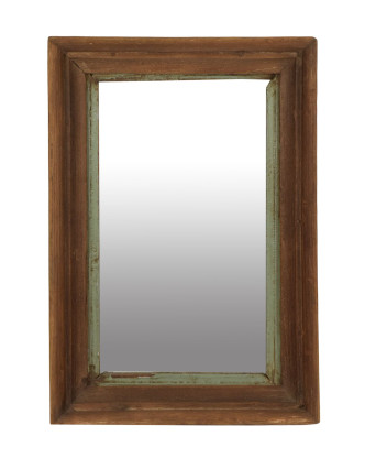Rám se zrcadlem z teakového dřeva, 29x6x42cm