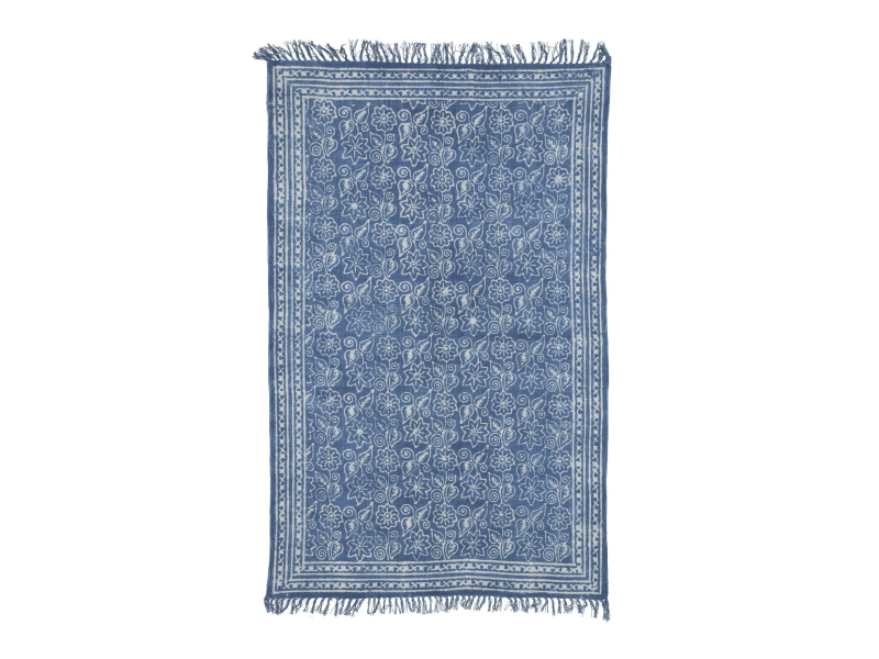 Koberec, ručně tkaný, bavlna, potisk, 125x188cm