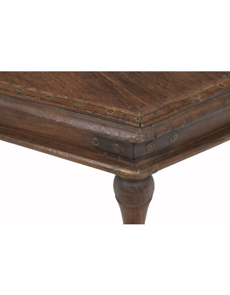 Čajový osmiboký stolek z teakového dřeva, 62x62x25cm