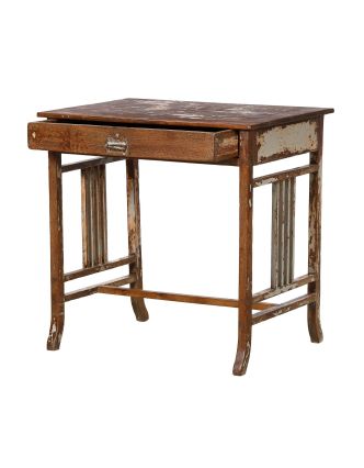 Psací stolek z teakového dřeva, 68x44x66cm