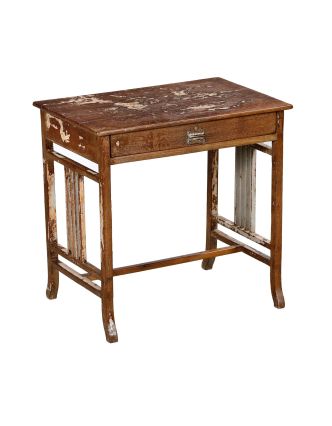 Psací stolek z teakového dřeva, 68x44x66cm