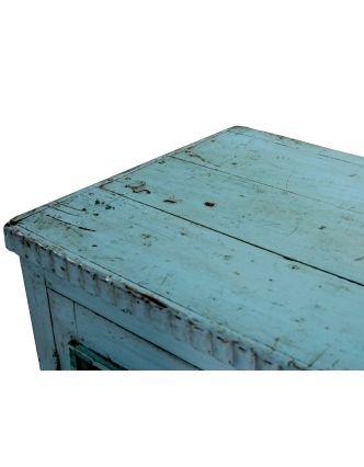Prosklená skříňka z teakového dřeva, 95x46x107cm