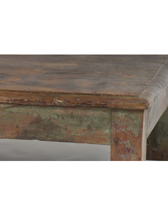 Antik stolek z teakového dřeva, 76x60x29cm