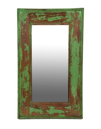 Zrcadlo v rámu z teakového dřeva, 32,5x3x55cm