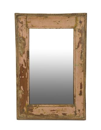 Zrcadlo v rámu z teakového dřeva, 39x3,5x55,5cm