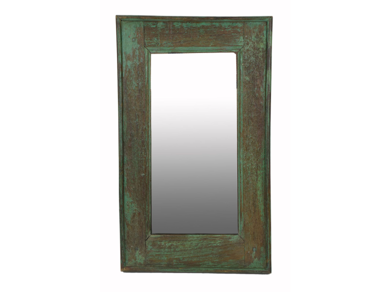 Zrcadlo v rámu z teakového dřeva, 32,5x3x54cm