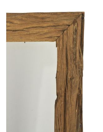 Zrcadlo v rámu ze starého teakového dřeva, 60x4x120cm