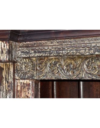 Knihovna z palisandrového dřeva, starý portál, 141x34x197cm