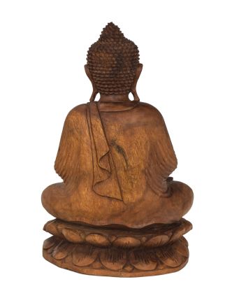 Buddha ze dřeva stromu Suar, 40x20x65cm