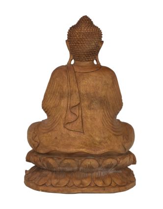 Buddha ze dřeva stromu Suar, 46x23x70cm