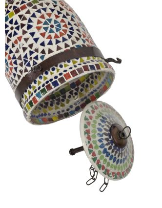 Lampa v orientálním stylu, skleněná mozaika, ruční práce, 16x16x25cm