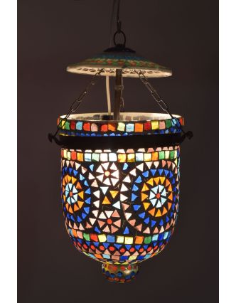 Lampa v orientálním stylu, skleněná mozaika, ruční práce, 18x18x25cm