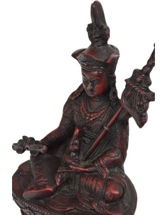 Guru Rinpoche, červený, pryskyřice, 15cm