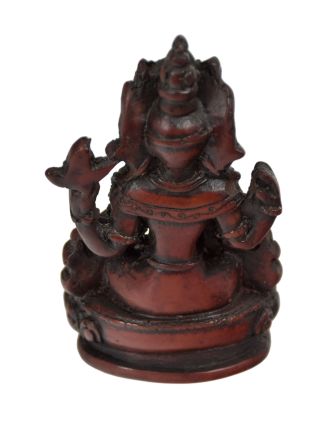 Avalokitešvára, červený, pryskyřice, 10cm