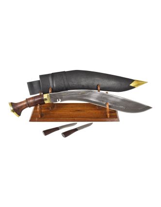 Khukri nůž, "Sirupate", 15", dřevěná rukojeť, nůž 55cm, čepel 39cm