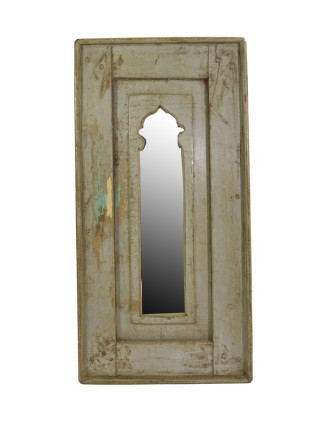 Zrcadlo v rámu z recyklovaného teakového dřeva, 31x62x3cm