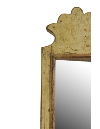 Malé zrcadlo v rámu z recyklovaného teakového dřeva, 13x31x3cm