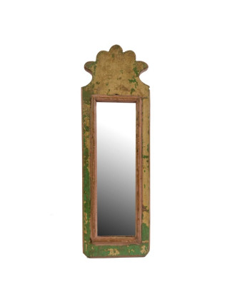 Malé zrcadlo v rámu z recyklovaného teakového dřeva, 12x36x3cm