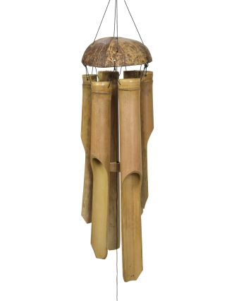 Binkač vyrobený z kokosového ořechu a bambusu, 50cm