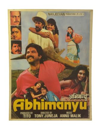 Filmový plakát Bollywood, Antik cca 98x75cm