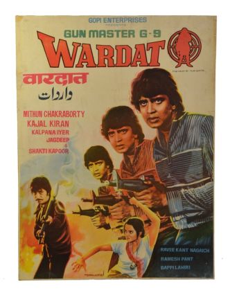 Antik filmový plakát Bollywood, 98x75cm