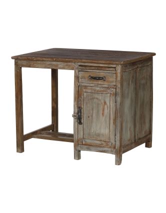 Psací stůl z teakového dřeva, 94x65x77cm