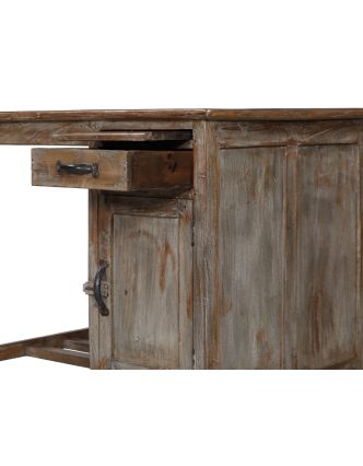 Psací stůl z teakového dřeva, 94x65x77cm