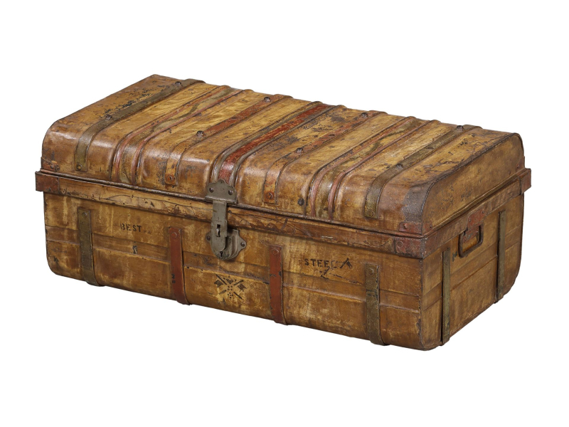 Plechový kufr, příruční zavazadlo, 75x43x30cm