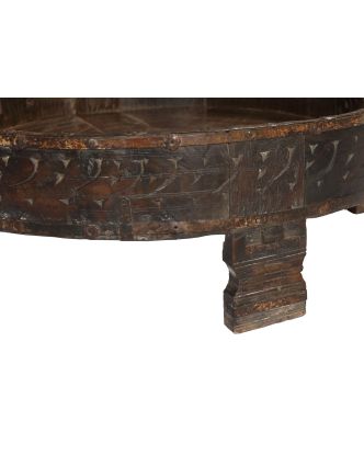 Kulatý stolek z teakového dřeva, 72x72x25cm