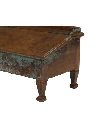 Starý kupecký stolek s odklápěcí deskou, 60x40x38cm