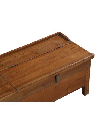 Starý kupecký stolek s odklápěcí deskou, 140x45x42cm