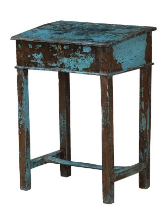 Starý kupecký stolek s odklápěcí deskou, 56x40x78cm
