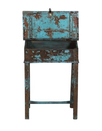 Starý kupecký stolek s odklápěcí deskou, 56x40x78cm