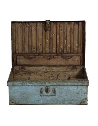 Plechový kufr, příruční zavazadlo, 77x48x31cm