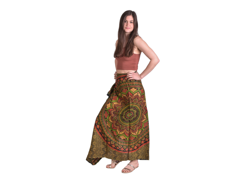 Sárong s mandalou, ručně potištěný, 110x170cm