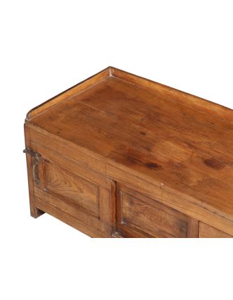 Starý kupecký stolek s šuplíky, 101x45x38cm
