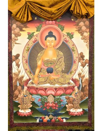 Thangka, Buddha Šakjamuni, 101x156cm