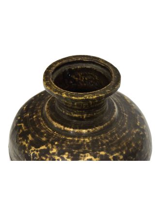Starožitná mosazná váza, 22x22x24cm