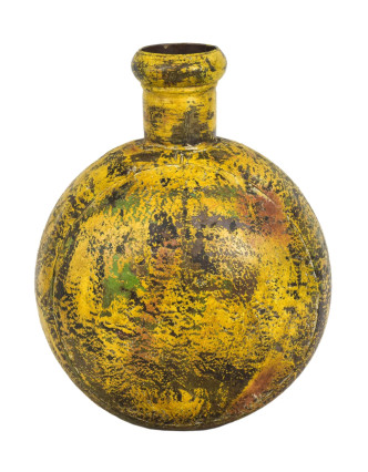 Starožitná kovová váza, 26x15x40cm