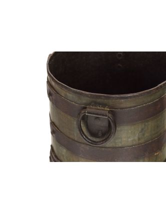 Starožitná kovová nádoba, 17x17x18cm