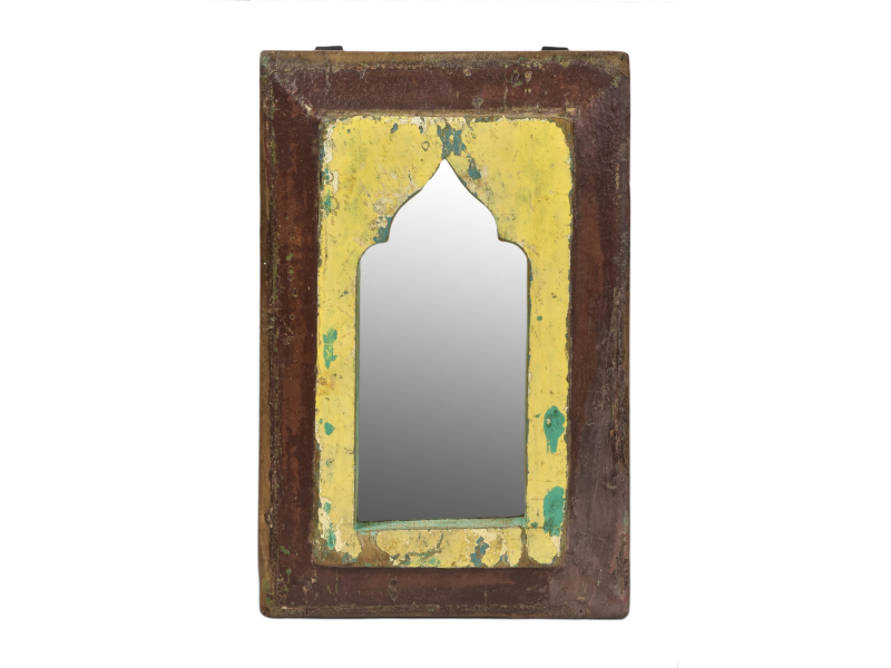 Zrcadlo v rámu z teakového dřeva, 19x2,5x29,5cm