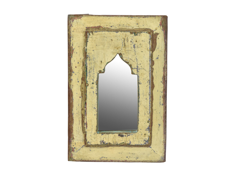Zrcadlo v rámu z teakového dřeva, 19x2,5x28,5cm