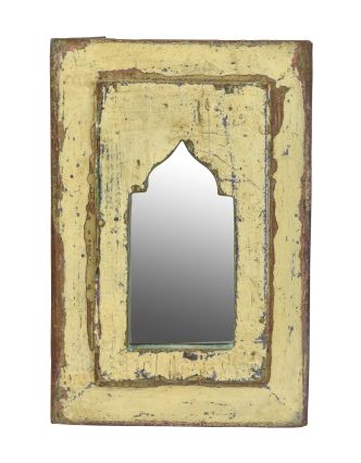 Zrcadlo v rámu z teakového dřeva, 19x2,5x28,5cm