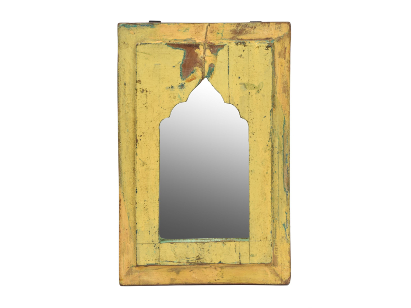 Zrcadlo v rámu z teakového dřeva, 20,5x1,5x32cm
