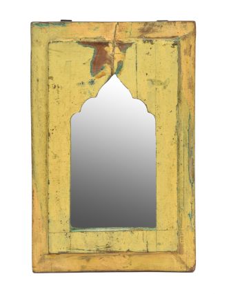 Zrcadlo v rámu z teakového dřeva, 20,5x1,5x32cm
