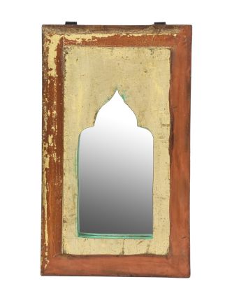 Zrcadlo v rámu z teakového dřeva, 18x2x31,5cm