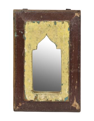 Zrcadlo v rámu z teakového dřeva, 19x2,5x29cm