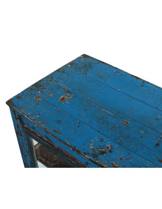 Prosklená skříňka z teakového dřeva, 63x48x104cm