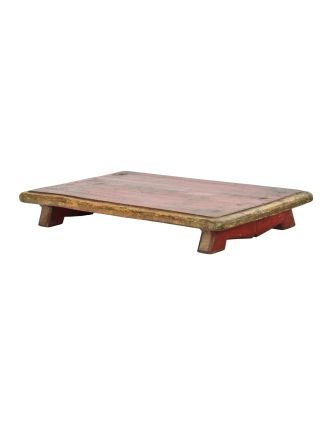 Čajový stolek z teakového dřeva, 54x37x8cm