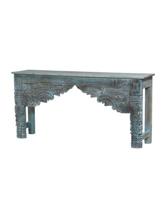 Konzolový stolek z teakového dřeva, 164x41x80cm